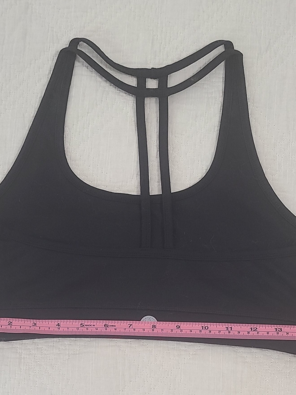 Threads For Thought Black Sporta Bra - Size Large - Picture 9 of 9